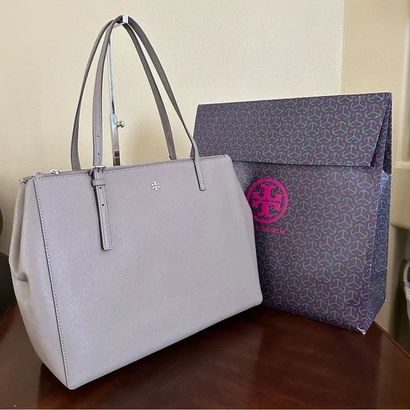 New Tory Burch EMERSON LARGE DOUBLE ZIP TOTE bag - Picture 13 of 16